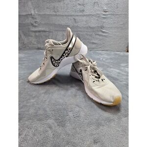 Nike Legend Essential 3 Leopard Print Tan Training Shoes CZ3668-017 Womens 7.5